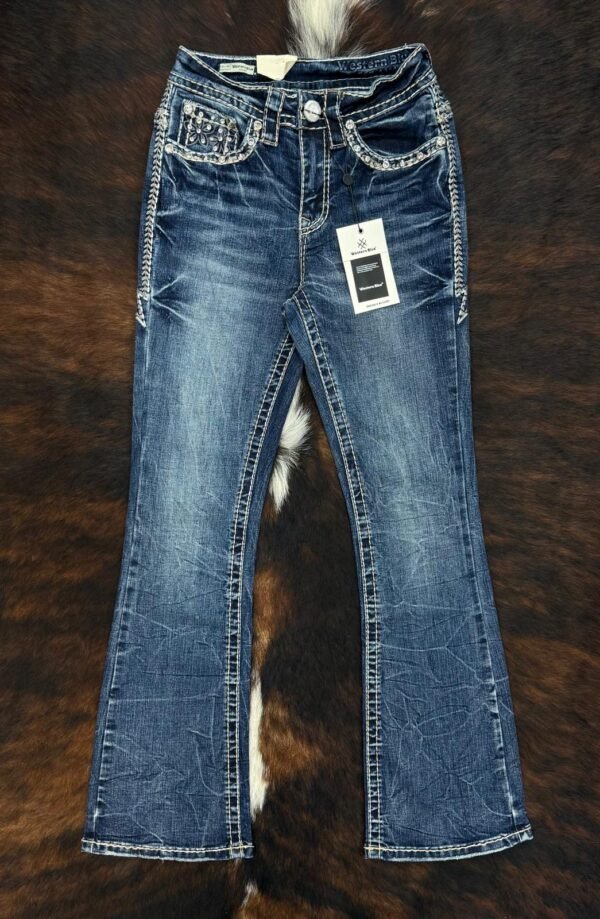 W253-PB30 Western Blue Bootcut Jean