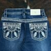 W231-PB30 Western Blue Bootcut Jean