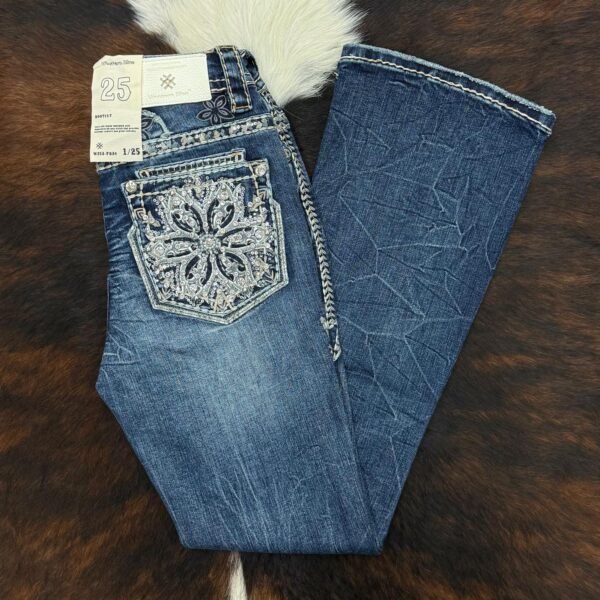 W253-PB30 Western Blue Bootcut Jean