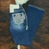 W233-PB30 Western Blue Bootcut Jean