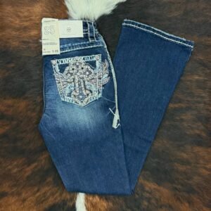 W233-PB30 Western Blue Bootcut Jean