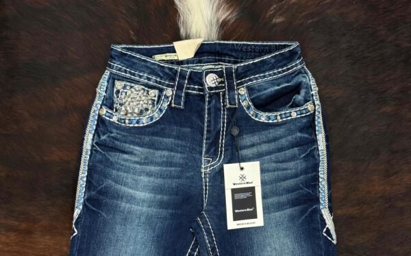 W233-PB30 Western Blue Bootcut Jean