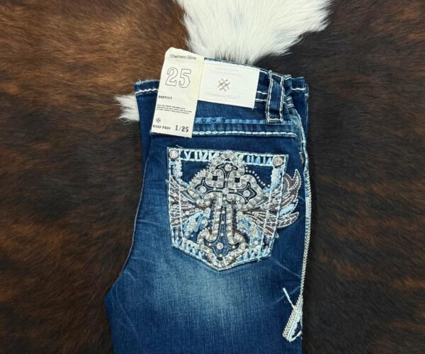 W233-PB30 Western Blue Bootcut Jean