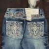 W252-PB30 Western Blue Bootcut Jean