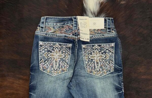 W252-PB30 Western Blue Bootcut Jean