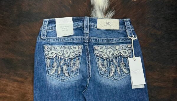 M9616BS Dk. Blue Miss Me Mid-Rise Boot Jean