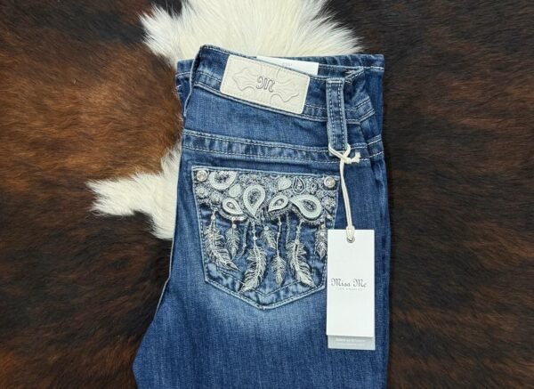 M9616BS Dk. Blue Miss Me Mid-Rise Boot Jean