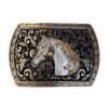 BB-7 Metal/Bronze Horse Belt Buckle