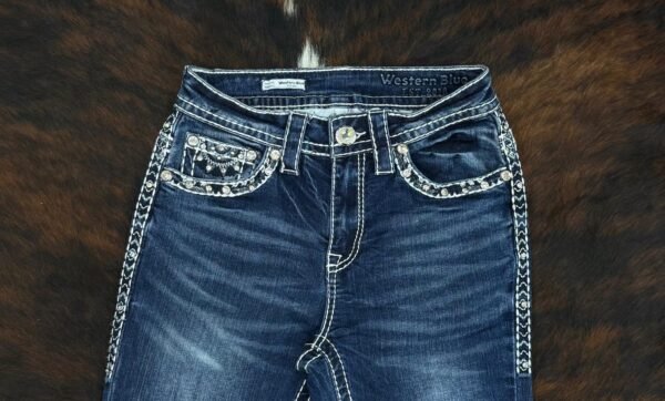 W231-PB30 Western Blue Bootcut Jean