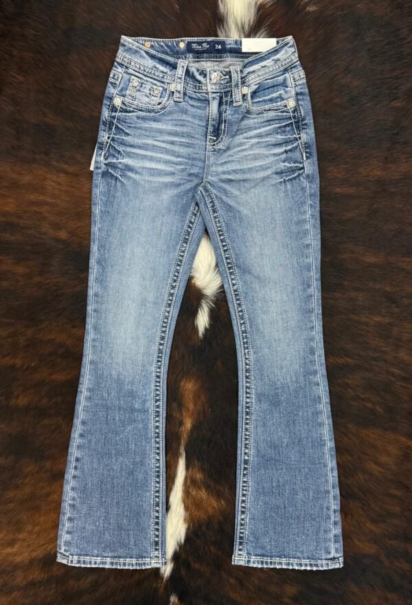 M9607BS Lt. Blue Miss Me Mid-Rise Boot Jean