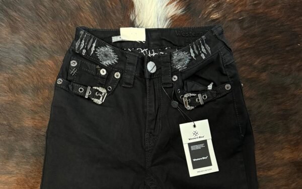 W224-PB30 Western Blue Bootcut Jean