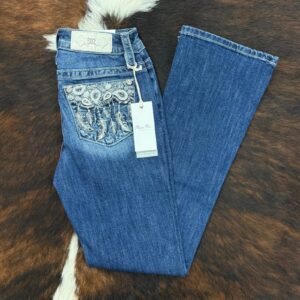M9616BS Dk. Blue Miss Me Mid-Rise Boot Jean