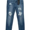 W2339-MO WOMEN WESTERN BLUE MOM FIT JEAN