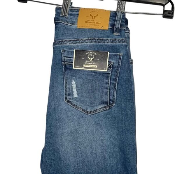 W2339-MO WOMEN WESTERN BLUE MOM FIT JEAN