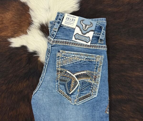 WJ-2391 Western Blue Premium Straight Fit Jean