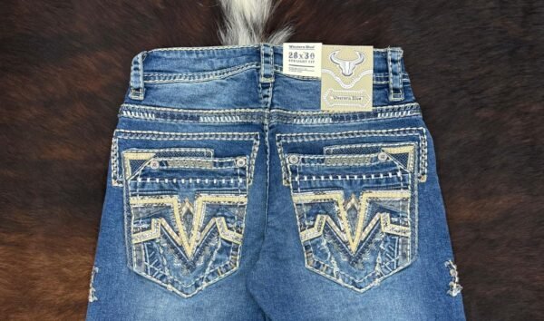 WJ-2389 Western Blue Premium Straight Fit Jean
