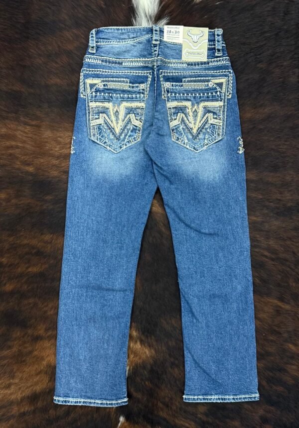 WJ-2389 Western Blue Premium Straight Fit Jean
