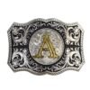 BB-1 Silver/Gold Initial "A" Belt Buckle