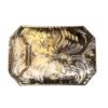 BB-3 Bronze/Silver Horse Rose Border Belt Buckle