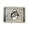 BB-38 Silver/Metal Horse Horseshoe Belt Buckle