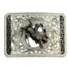 BB-41 Silver/Metal Bullrider Horseshoe Belt Buckle
