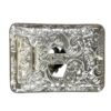 BB-41 Silver/Metal Bullrider Horseshoe Belt Buckle