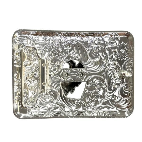BB-41 Silver/Metal Bullrider Horseshoe Belt Buckle