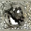 BB-41 Silver/Metal Bullrider Horseshoe Belt Buckle