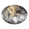 BB-46 Silver/Bronze Rooster Belt Buckle
