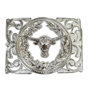 IMG-20260804-WA0030 BB-43 Silver Longhorn Belt Buckle