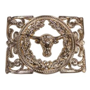 IMG-20260804-WA0033 BB-45 Bronze Longhorn Belt Buckle