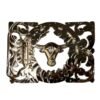 BB-45 Bronze Longhorn Belt Buckle