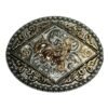 BB-46 Silver/Bronze Rooster Belt Buckle
