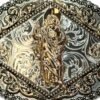 BB-50 Silver/Bronze San Judas Tadeo Belt Buckle