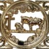 BB-55 Bronze Prayer Belt Buckle