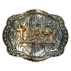 IMG-20260804-WA0047 BB-63 Silver/Bronze Prayer Feather Belt Buckle