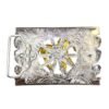 BB-66 Silver/Gold Horse Belt Buckle