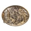 BB-70 Bronze Horseshoe/Horse Belt Buckle