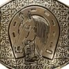 BB-70 Bronze Horseshoe/Horse Belt Buckle