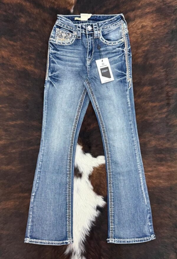 35522225-133e-4a7b-b6e9-1b48a3cb5772 W266-PB30 WESTERN BLUE PREMIUM BOOTCUT JEAN