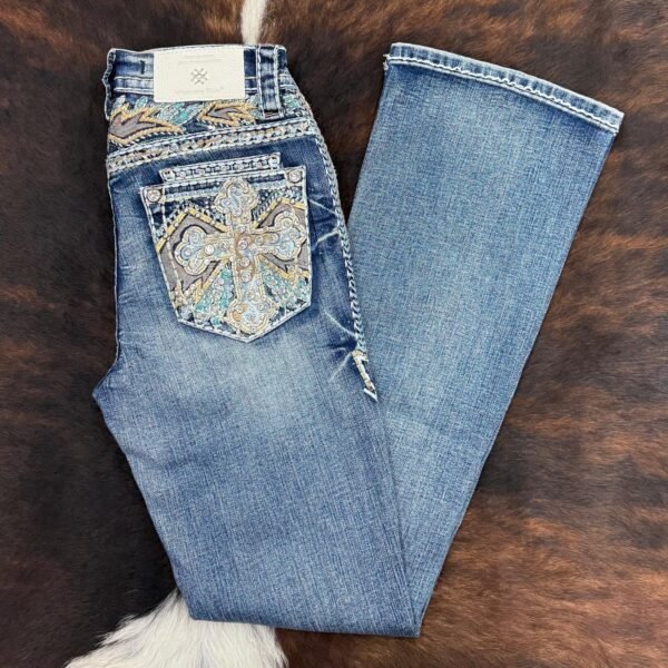 3b63323f-d75e-4edb-bd0f-186fb487b9a3 W266-PB30 WESTERN BLUE PREMIUM BOOTCUT JEAN