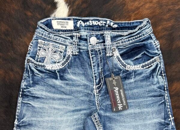 AM-2350 ANSWER ME PREMIUM STRAIGHT FIT JEAN HEIGHT 32"