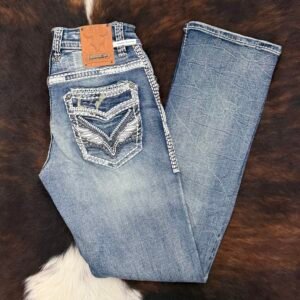 AM-2355 ANSWER ME PREMIUM STRAIGHT FIT JEAN HEIGHT 32"