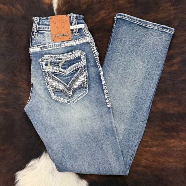 AM-2355 ANSWER ME PREMIUM STRAIGHT FIT JEAN HEIGHT 32"