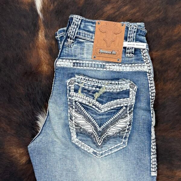 AM-2355 ANSWER ME PREMIUM STRAIGHT FIT JEAN HEIGHT 32"