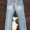 AM-2355 ANSWER ME PREMIUM STRAIGHT FIT JEAN HEIGHT 32"