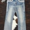 LAM12101 LAMASINI MED BLUE  BOOTCUT JEAN HEIGHT 32"