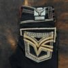LAM12101 LAMASINI BLACK BOOTCUT JEAN HEIGHT 32"